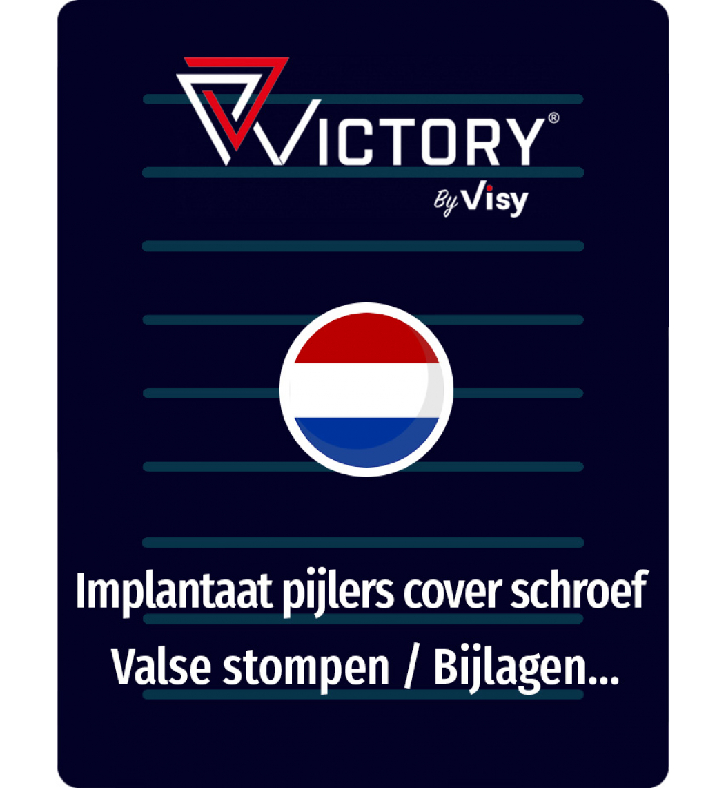 Gebruikaanwijzingen - Implantaat Pijlers Cover Schroef / Valse Stompen / Bijlagen - NL